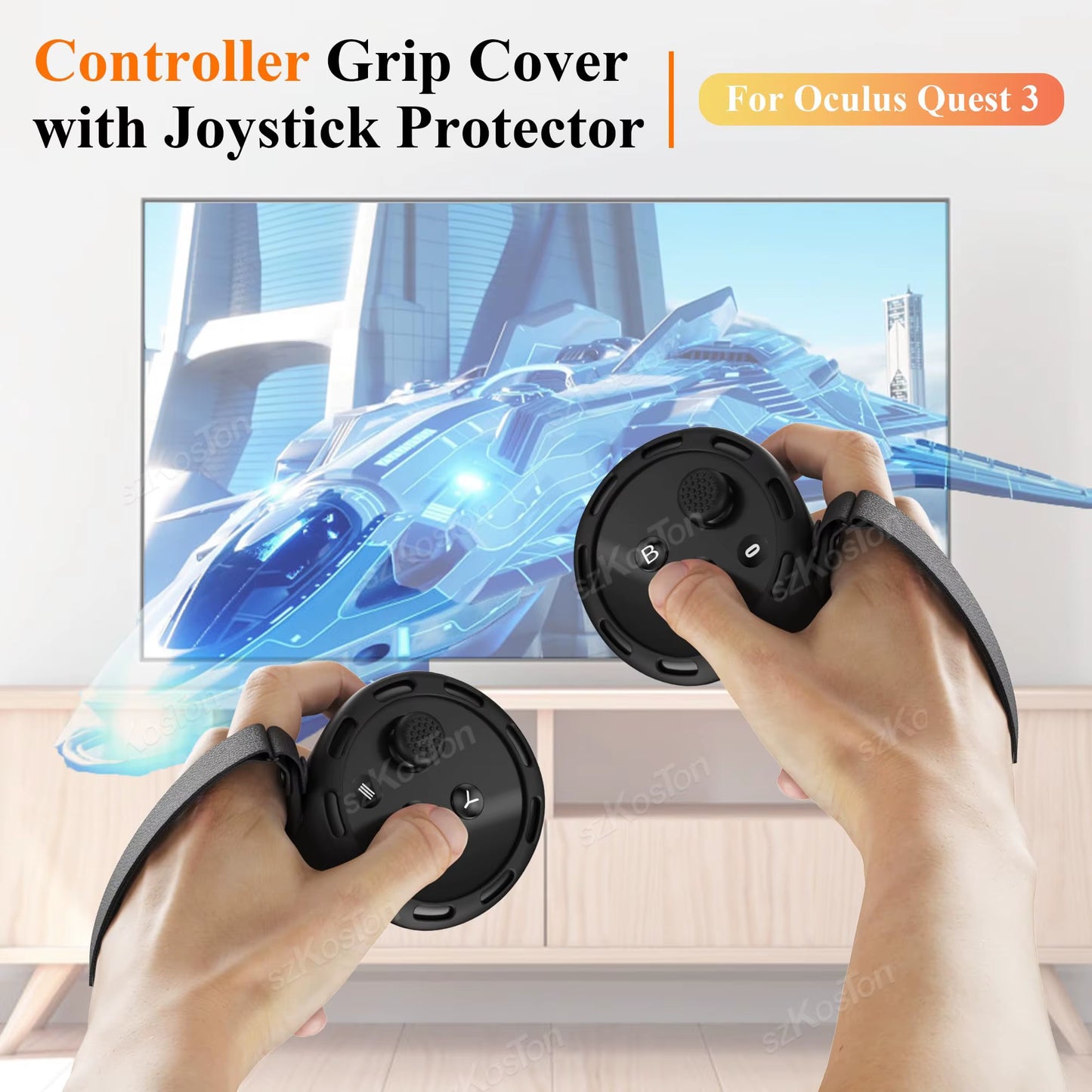 Protection Cover for Meta Quest 3 VR Touch Controller Anti-Fall Silicone Handle Grip Skin for Meta Oculus Quest 3 Accessories