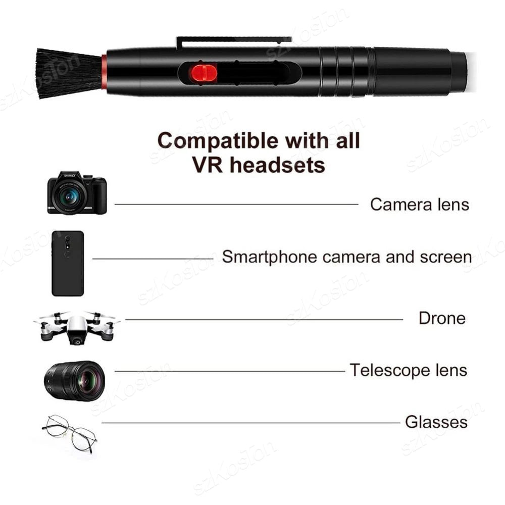 Universal VR Headset Cleaning Kit Anti-Scratch Optical Lens Cleaning Pen Compatible with Meta Quest 3S Quest 2 /3 PSVR2 Pico 4