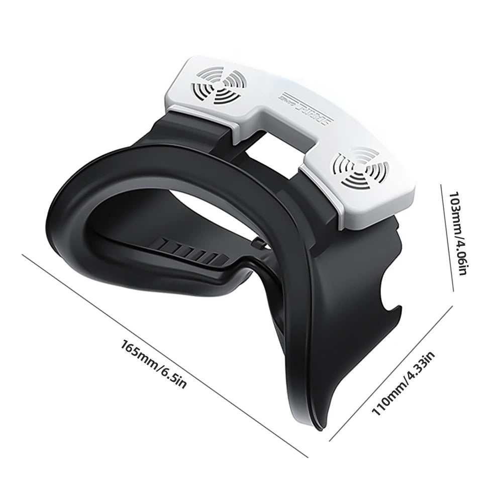 For VR Headset Cooling Fan with Facial Interface Face Cover Defogging 3 Speeds Air Circulation Breathable Fan