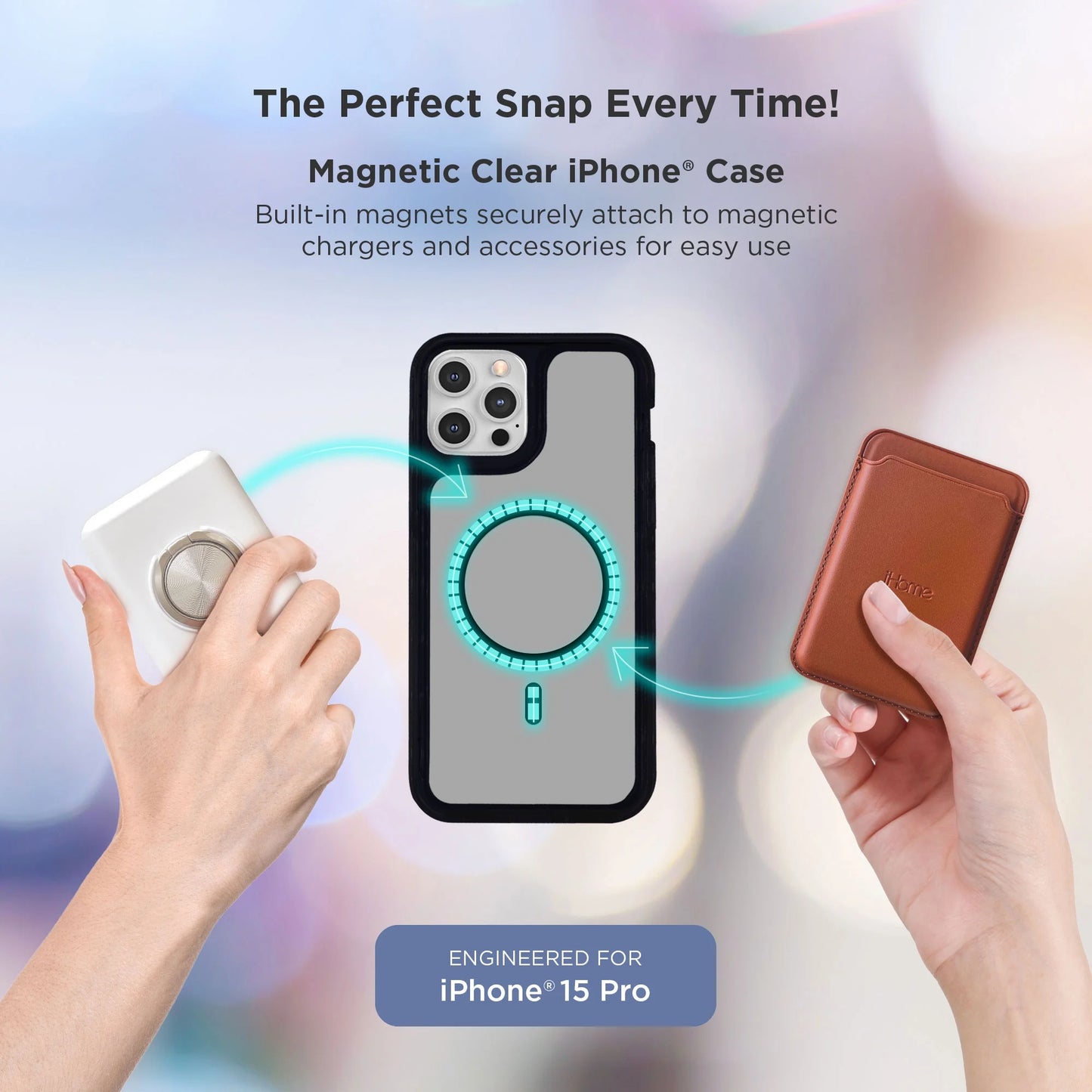 Velo Silicone Case for Iphone 15 Pro, Magsafe Compatible, 10Ft Drop Protection, Raised Camera Guard, Superior Grip