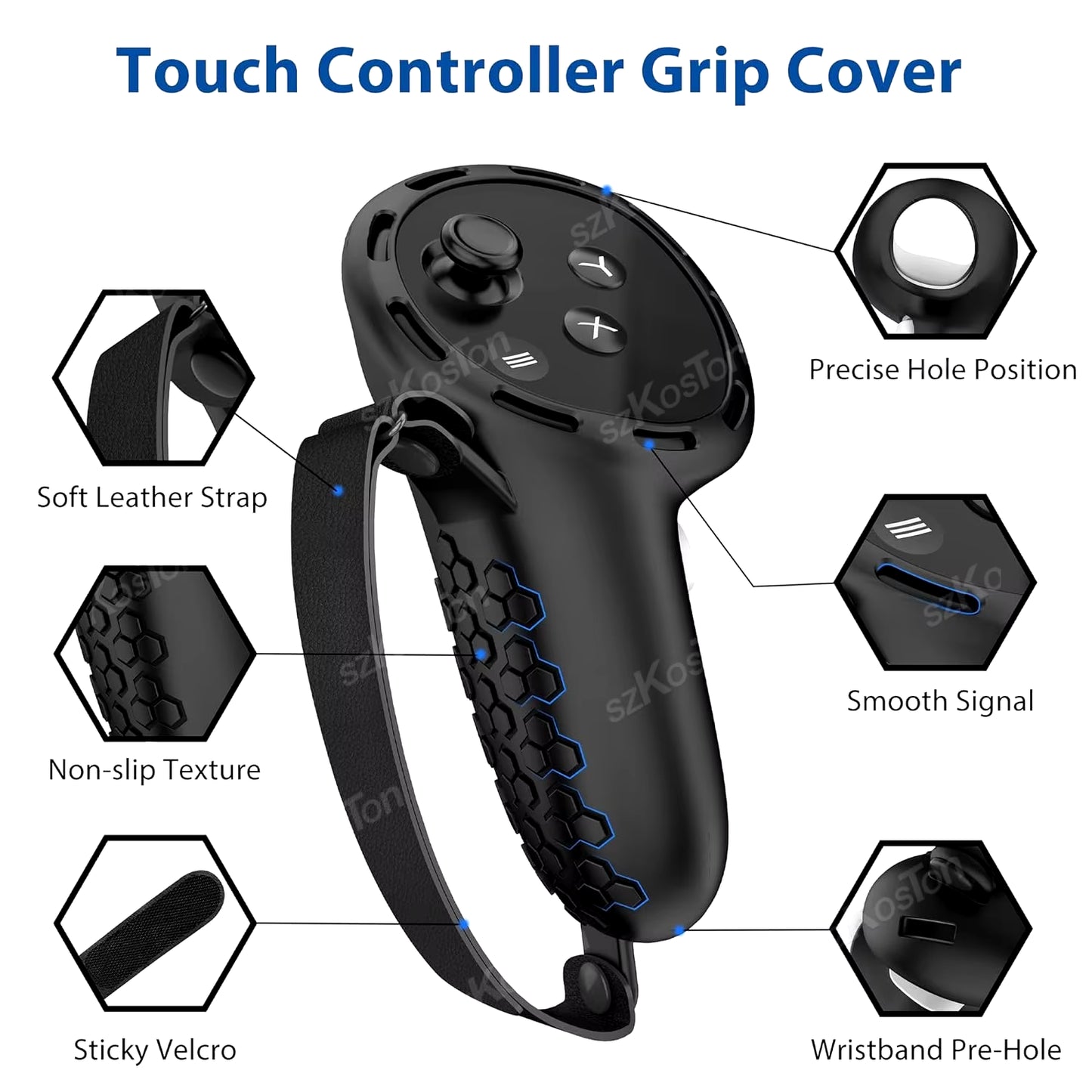 Protection Cover for Meta Quest 3 VR Touch Controller Anti-Fall Silicone Handle Grip Skin for Meta Oculus Quest 3 Accessories
