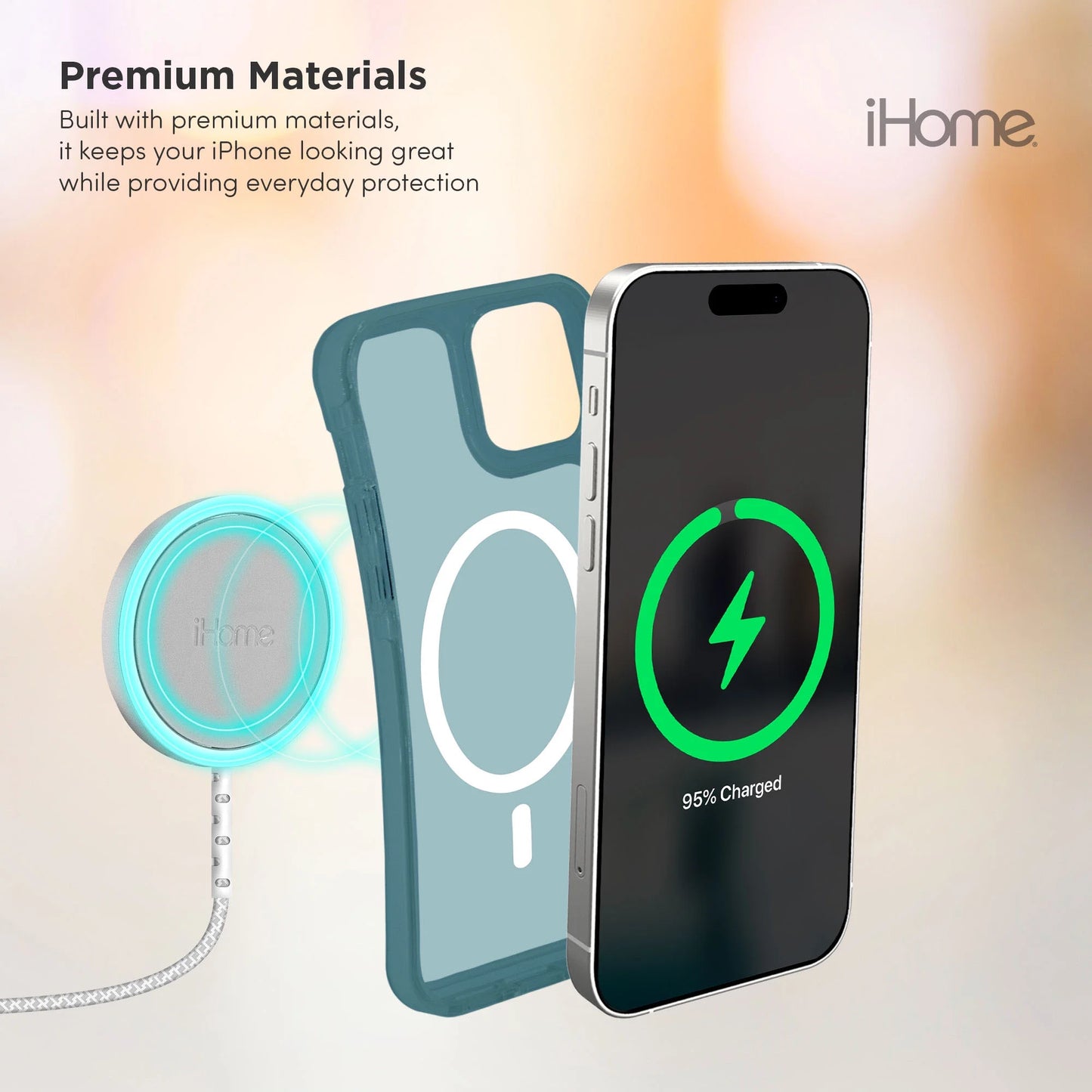 Magnetic Velo Phone Case for Iphone 16E/16/15, Dark Blue