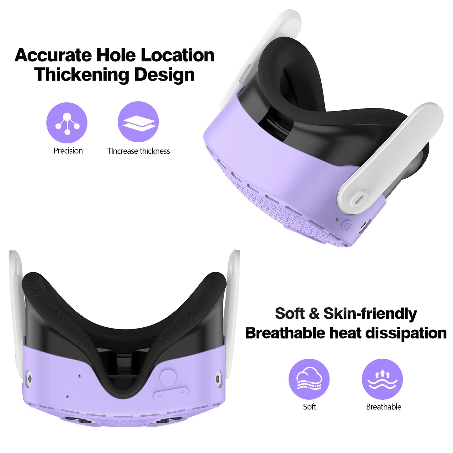 Silicone Protective Case VR Headset Shell Skin Protector Cover Accessories