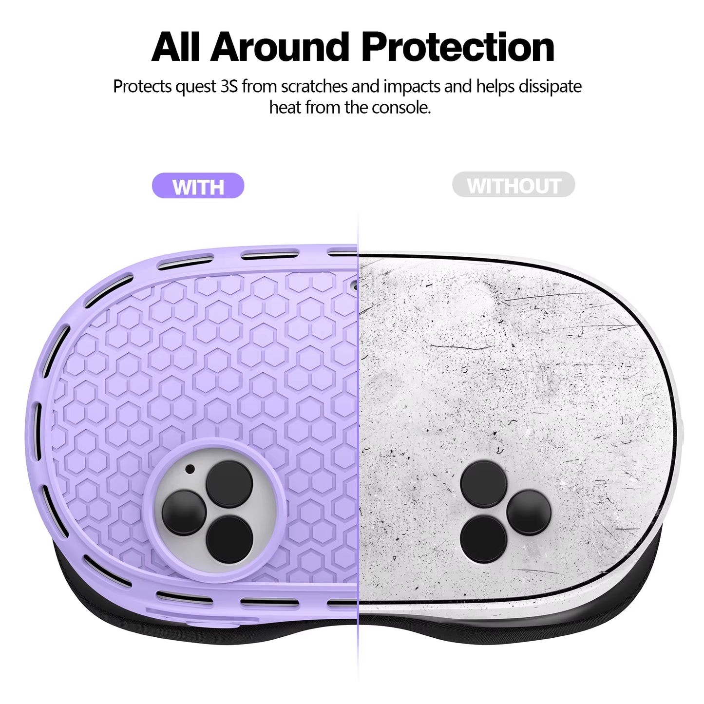 Silicone Protective Case VR Headset Shell Skin Protector Cover Accessories