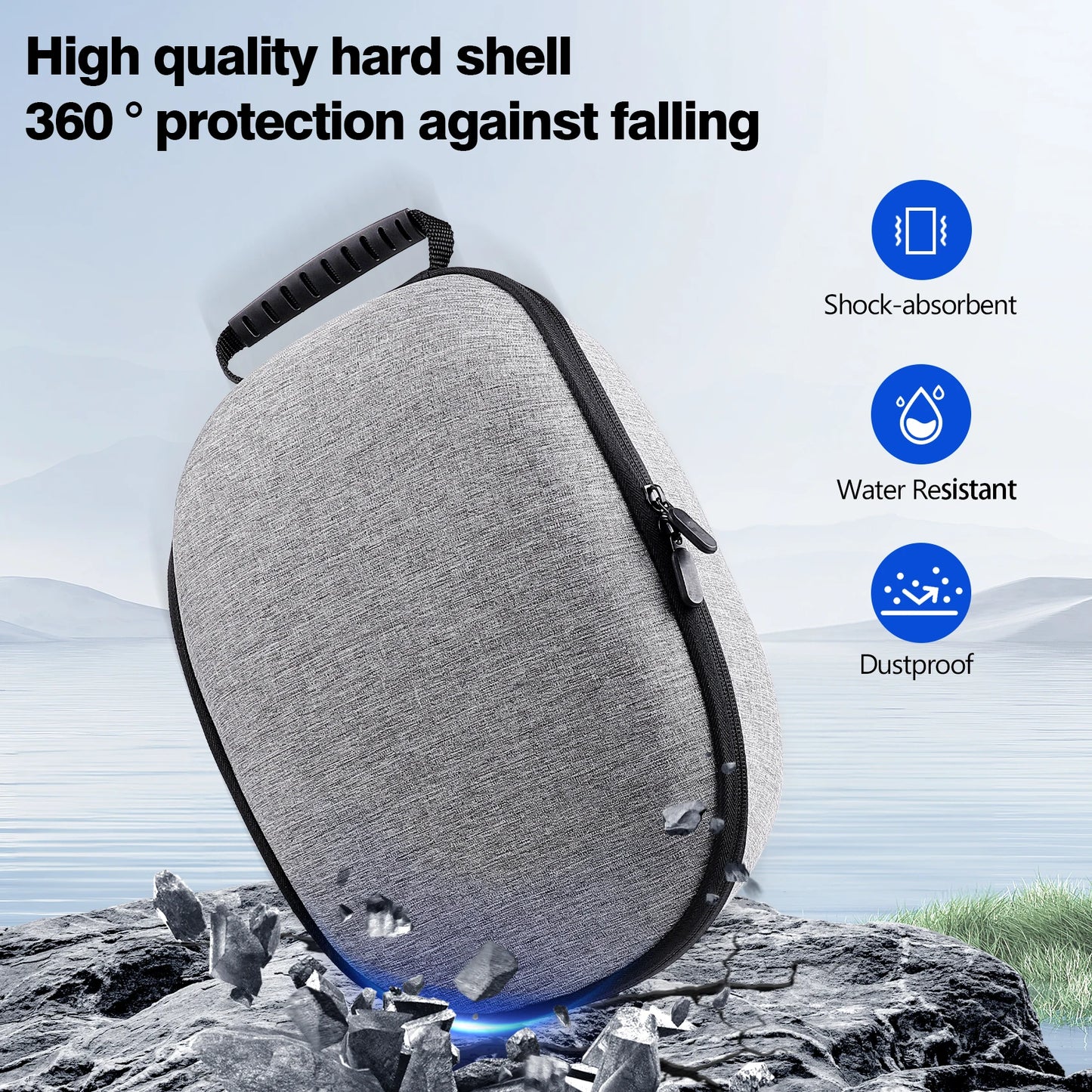 HUADAI Design Carrying Case Compatible with  3S/Quest 3/Quest 2