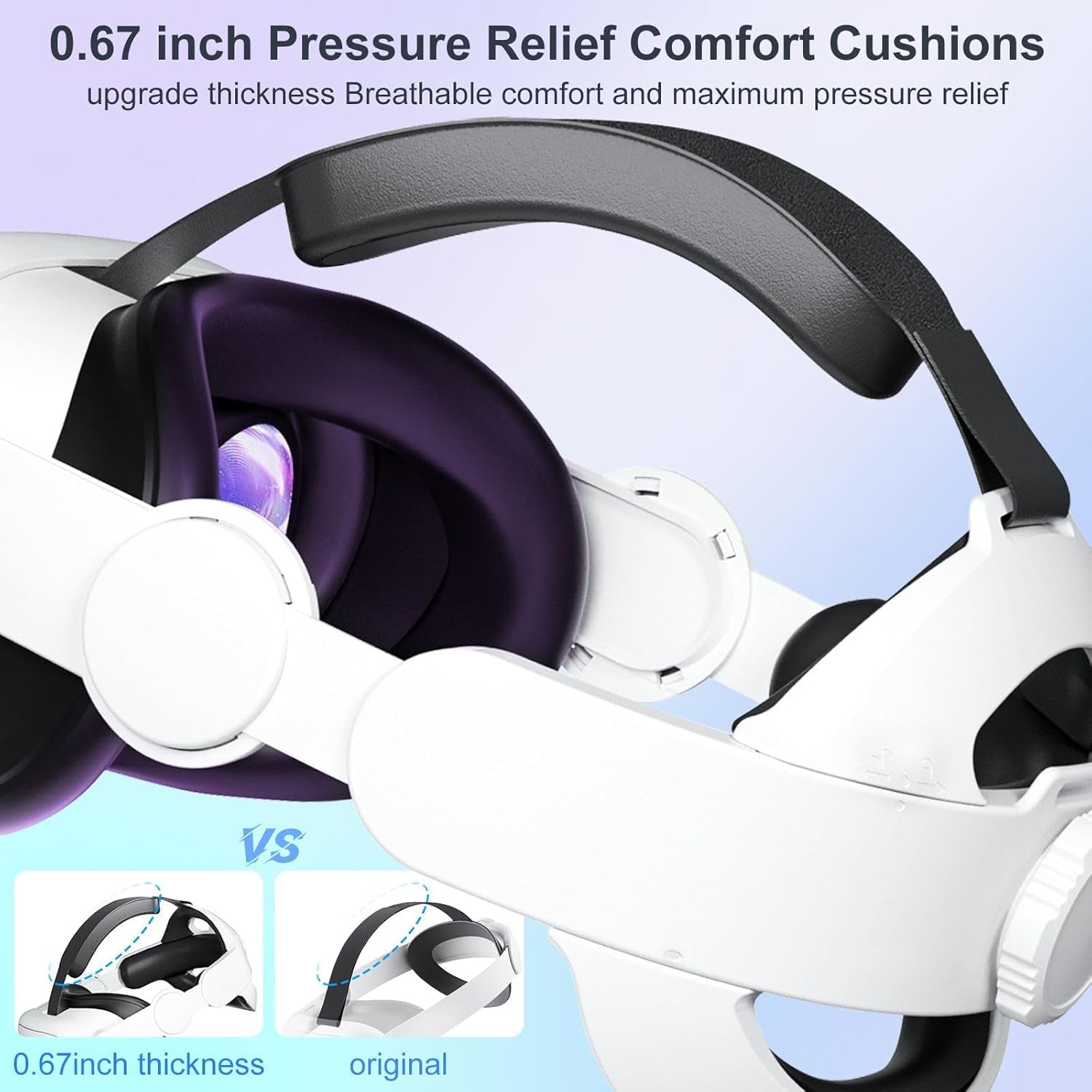 Head Strap for Meta Quest 3/Quest 3S-Comfortable Lightweight Adjustable Elite