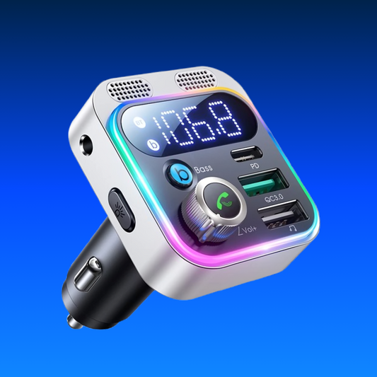 2024 JOYROOM Bluetooth 5.3 FM Transmitter for Car — Stronger Dual Mics & Deep Bass Sound