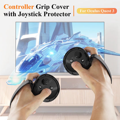 Protection Cover for Meta Quest 3 VR Touch Controller Anti-Fall Silicone Handle Grip Skin for Meta Oculus Quest 3 Accessories
