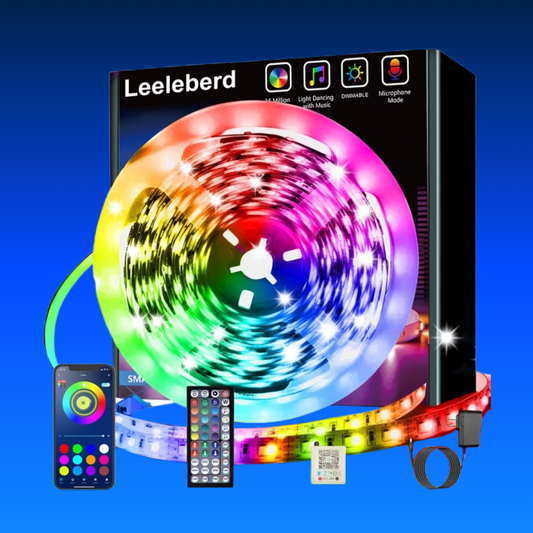 32.8Ft LED Strip Lights – Smart App & Music Sync RGB Color Changing Lights