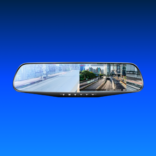 4.3” Dual Lens Car DVR Dash Cam – Full HD 1080P Front & Rear Camera with Night Vision & Parking Monitor