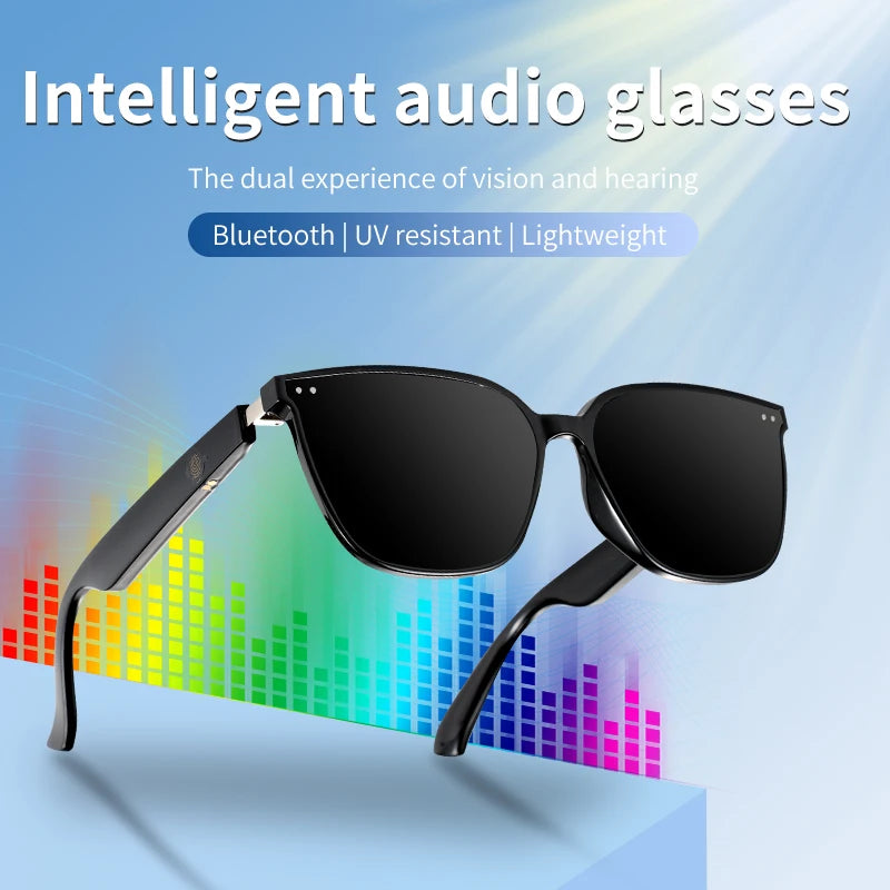 Smart Glasses with Speaker Bluetooth Call Music Anti-Blue Light Eyeglasses Eyewear Stereo Anti-Uv400 Ultraviolet Sunglasses