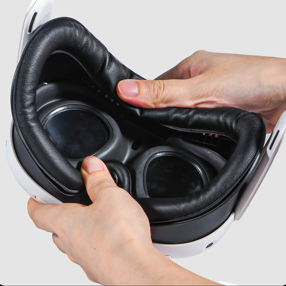 For  VR Headset Cooling Fan with Facial Interface Face Cover Defogging 3 Speeds Air Circulation Breathable Fan