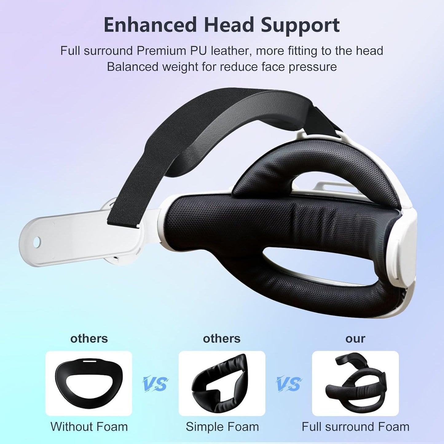 Head Strap for Meta Quest 3/Quest 3S-Comfortable Lightweight Adjustable Elite