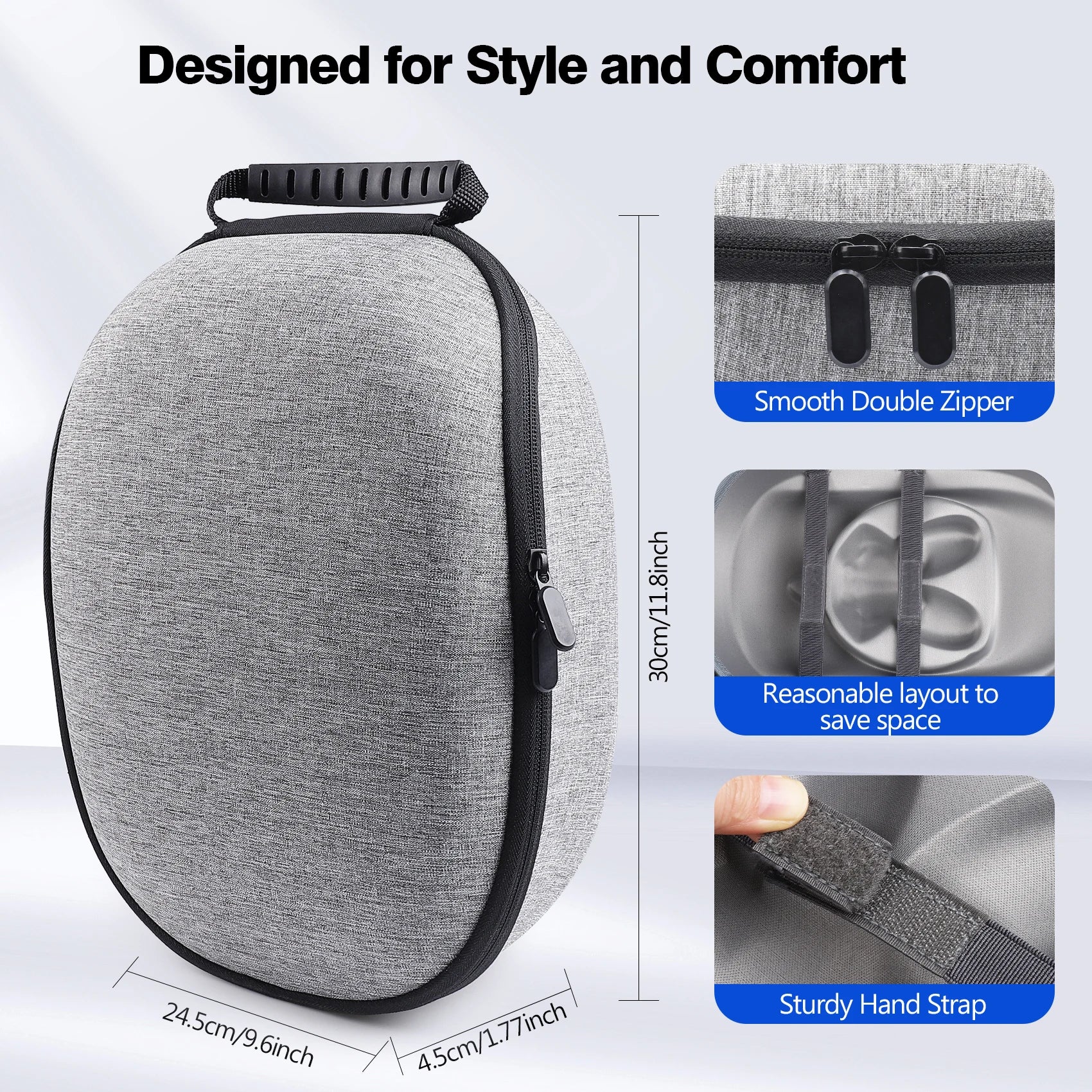 HUADAI Design Carrying Case Compatible with  3S/Quest 3/Quest 2
