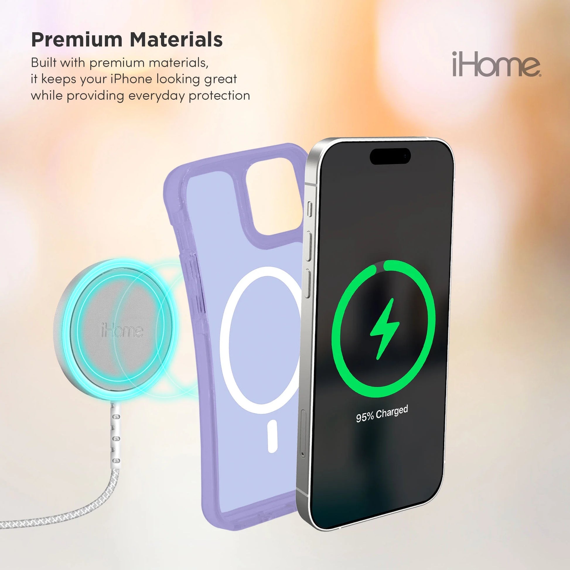 Velo Silicone Case for Iphone 15 Pro, Magsafe Compatible, 10Ft Drop Protection, Raised Camera Guard, Superior Grip