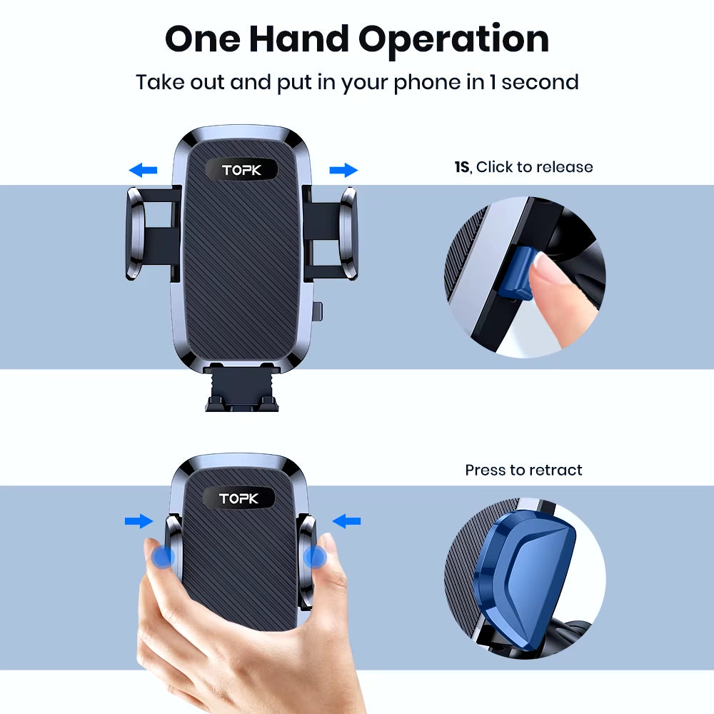 Universal Car Bracket Gravity Auto Phone Holder Car Air Vent Clip Mount Mobile Phone Holder Cell Phone Stand for All Phones
