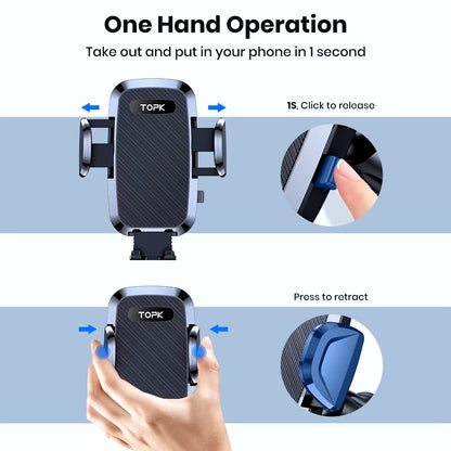 Universal Car Bracket Gravity Auto Phone Holder Car Air Vent Clip Mount Mobile Phone Holder Cell Phone Stand for All Phones