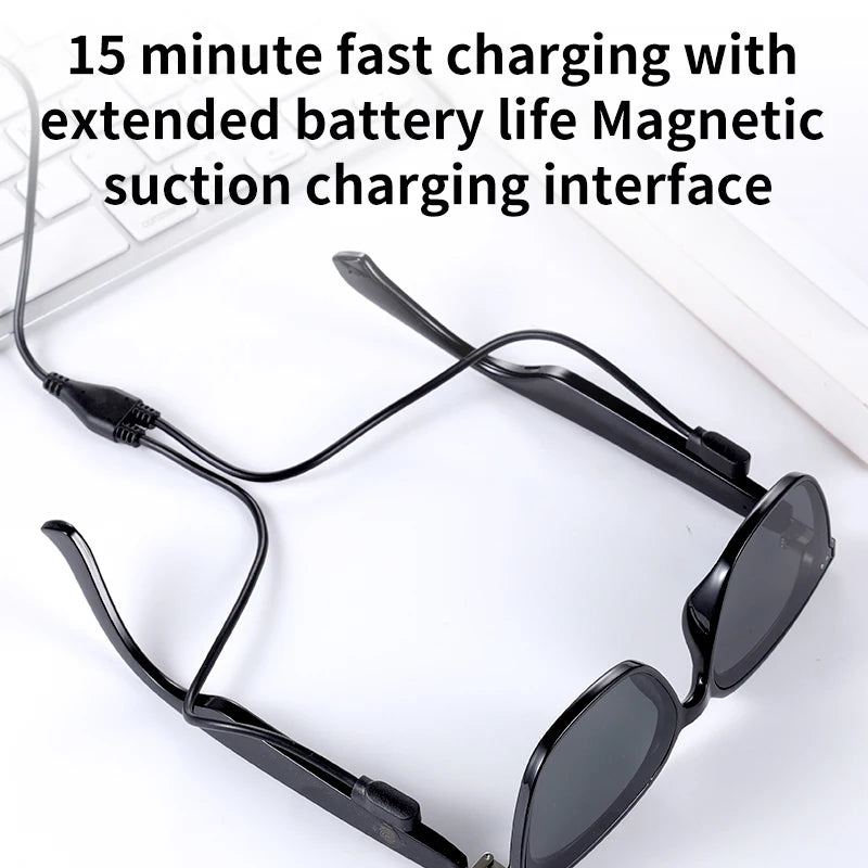 Smart Glasses with Speaker Bluetooth Call Music Anti-Blue Light Eyeglasses Eyewear Stereo Anti-Uv400 Ultraviolet Sunglasses