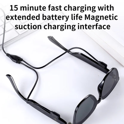 Smart Glasses with Speaker Bluetooth Call Music Anti-Blue Light Eyeglasses Eyewear Stereo Anti-Uv400 Ultraviolet Sunglasses