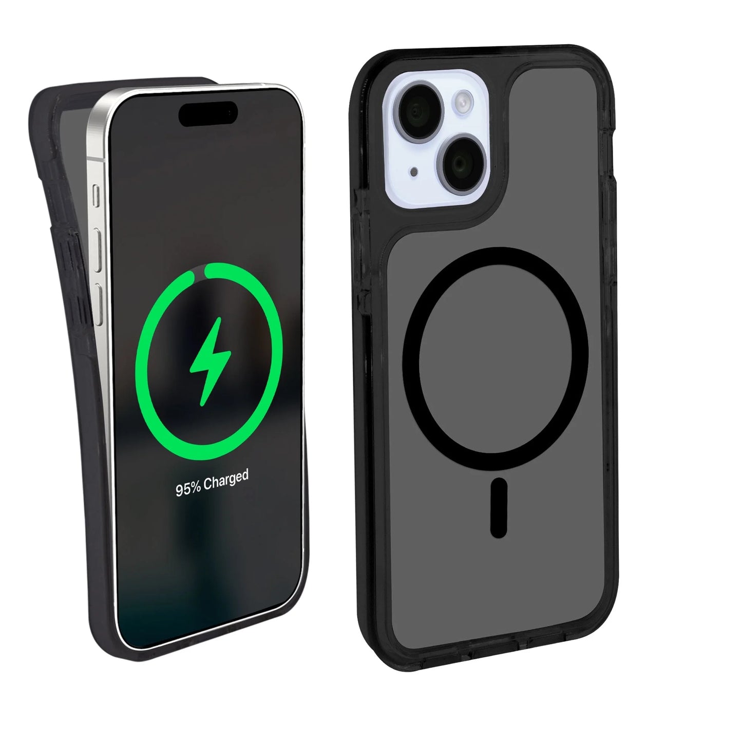 Magnetic Velo Phone Case for Iphone 16 Plus/15 Plus/14 Plus/14 Pro Max/13 Pro Max/12 Pro Max, Black