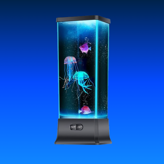 COLORLIFE Cool Electric Jellyfish Lava Lamp – Bluetooth Speaker, White Noise, LED Aquarium Night Light for Kids & Adults