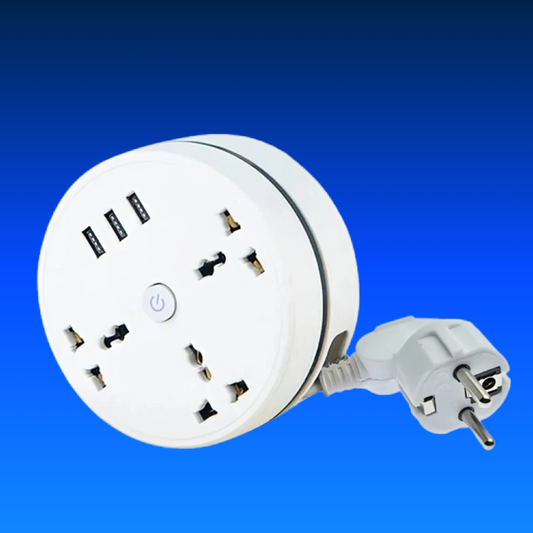 EU Plug AC Outlet Smart Home Power Strip – Multipurpose Electrical Extension Cord with USB Ports & Fast Charging