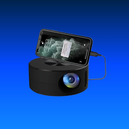 Mini Portable Projector – LED Mobile Phone Projector, 1080P Supported for Home, Kids & Movie Nights