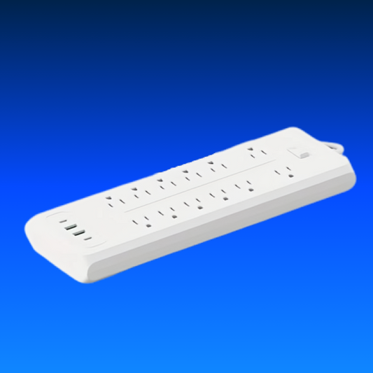 Power Strip US Plug AC Outlets Multitap Electrical Socket Extension Cord USB Type C Ports Fast Charging Network Filter Adapter