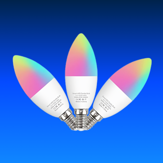 Smart E14 Led Light Bulb Zigbee RGBCW Led Lamp Works with Alexa Amazon Google Home Yandex Alice Smartthings
