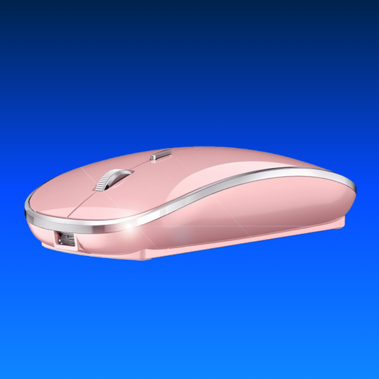 Wireless Mouse for Macbook Pro Macbook Air Macbook Laptop Mac Imac Desktop Computer Chromebook Win7/8/10/11 PC HP Dell Laptop 2.4 USB/USB C Mouse (Rose Gold)