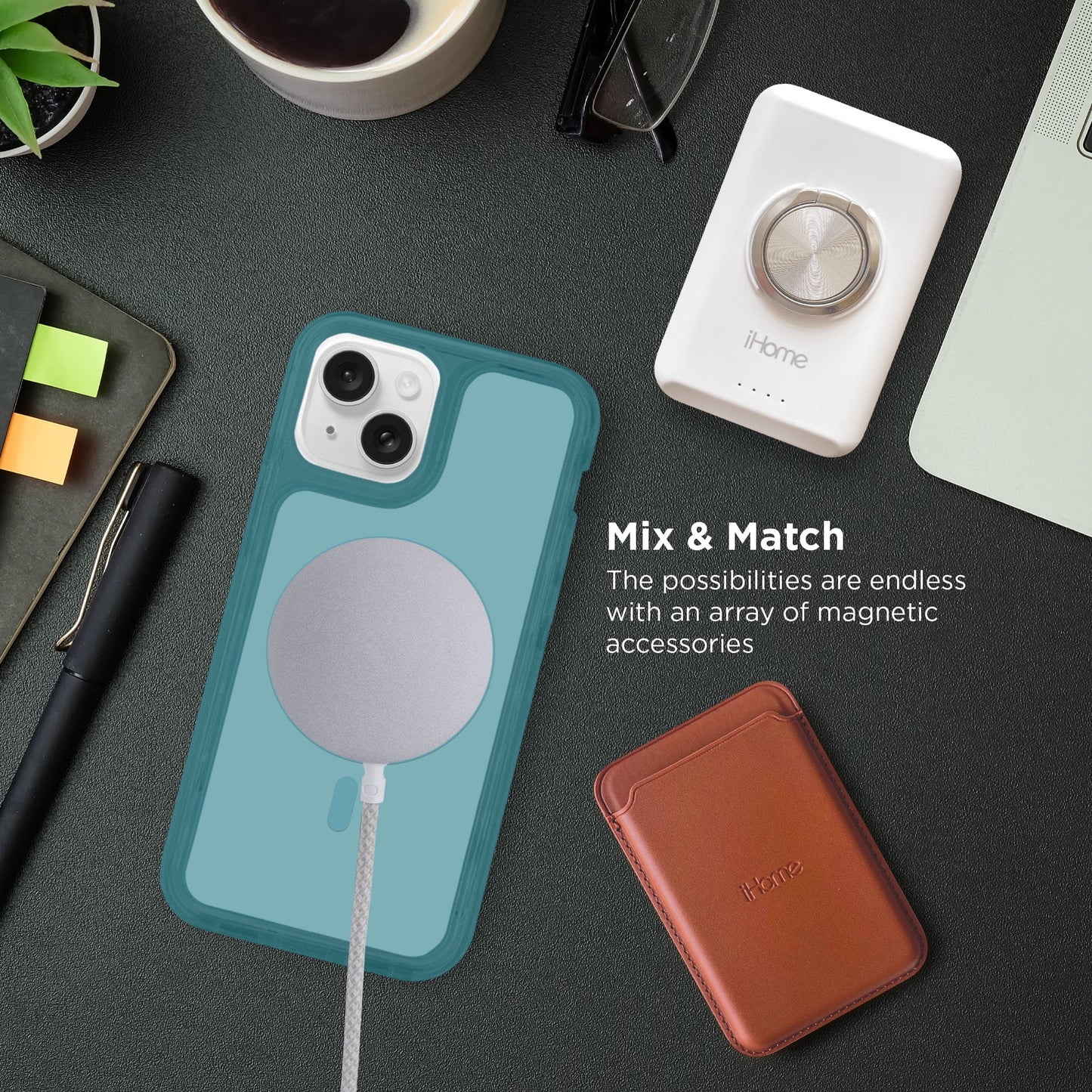 Magnetic Velo Phone Case for Iphone 16E/16/15, Dark Blue