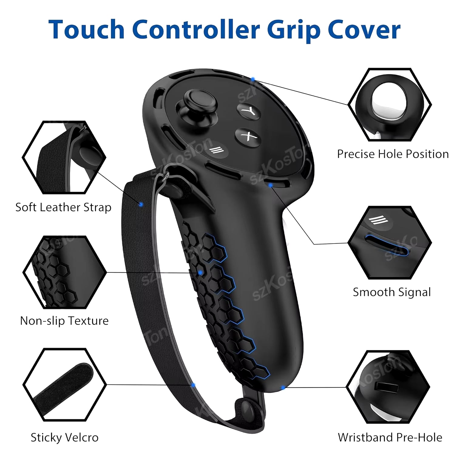 Protection Cover for Meta Quest 3 VR Touch Controller Anti-Fall Silicone Handle Grip Skin for Meta Oculus Quest 3 Accessories