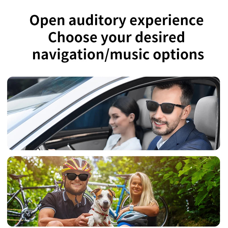 Smart Glasses with Speaker Bluetooth Call Music Anti-Blue Light Eyeglasses Eyewear Stereo Anti-Uv400 Ultraviolet Sunglasses