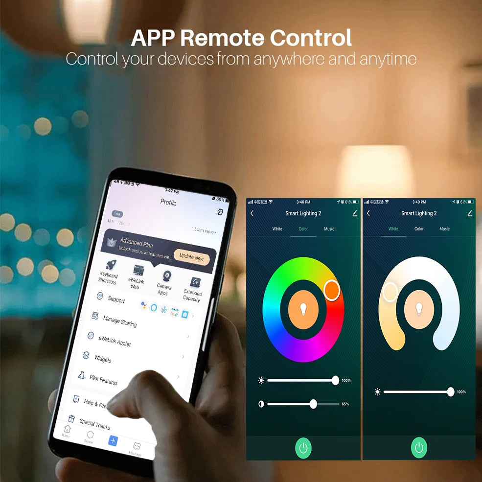 Smart E14 Led Light Bulb Zigbee RGBCW Led Lamp Works with Alexa Amazon Google Home Yandex Alice Smartthings